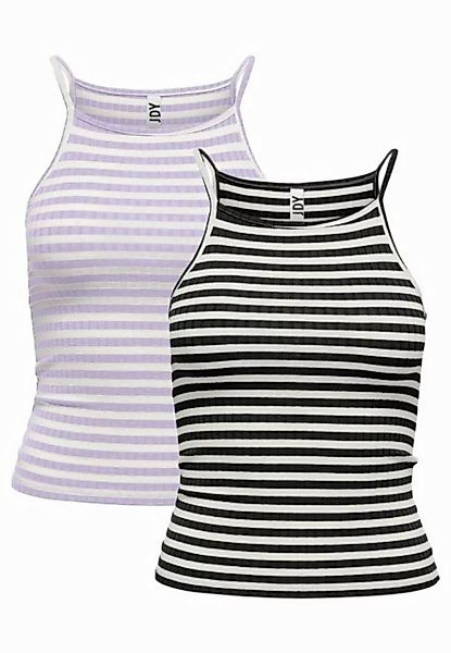 JACQUELINE de YONG Shirttop Gestreiftes Tank Top 2-er Stück Ärmelloses Set günstig online kaufen