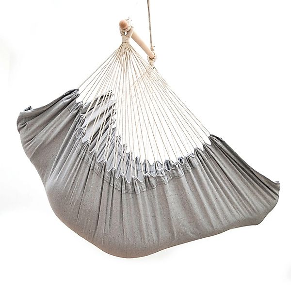 AMANKA Hängesessel inkl. Kissen bis 150 kg 330 x 120 cm Grau günstig online kaufen
