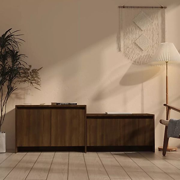 vidaXL TV-Schrank TV-Schrank Braun Eichen-Optik 146,5x35x50 günstig online kaufen