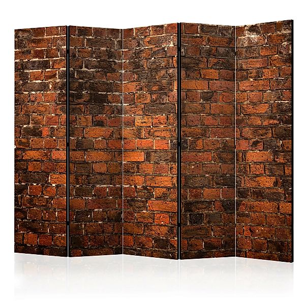 5-teiliges Paravent - Old Brick Wall Ii [room Dividers] günstig online kaufen