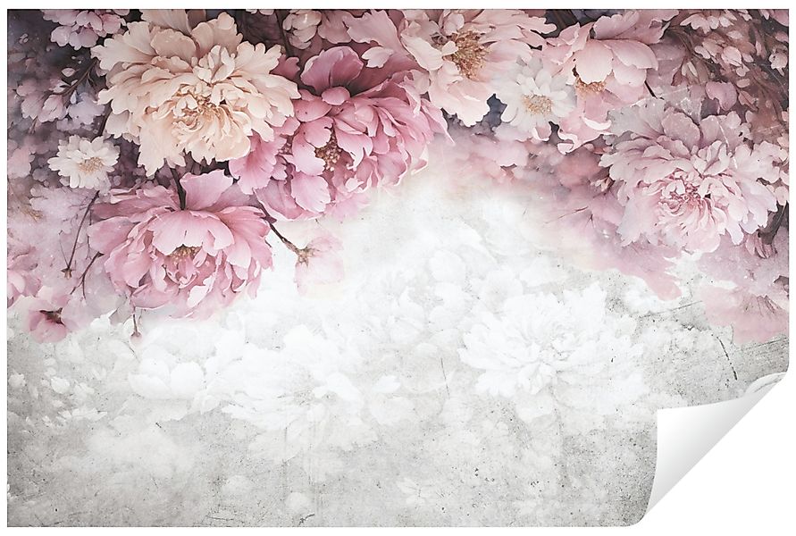 Wallarena Fototapete Blumen Pfingstrosen Vlies Tapete günstig online kaufen