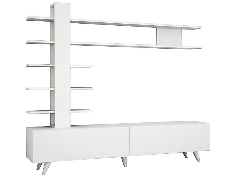 moebel17 Wohnwand Wohnwand Aleyna Weiß günstig online kaufen