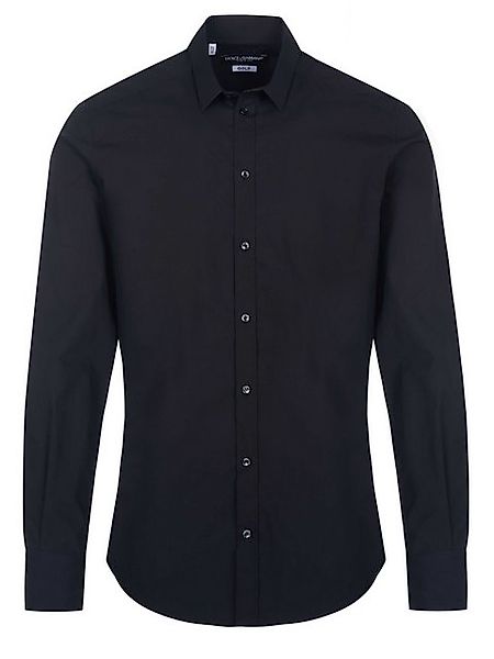 DOLCE & GABBANA Langarmhemd Dolce & Gabbana Gold Hemd schwarz günstig online kaufen