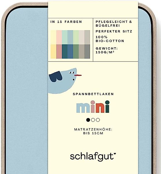 Schlafgut Spannbettlaken Casual Mini Spannbettlaken, Jersey, günstig online kaufen