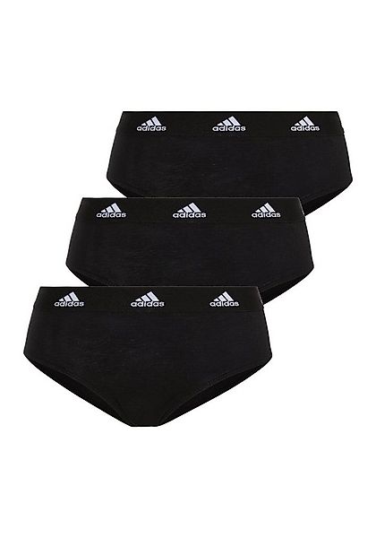adidas Sportswear Bikinislip Active Comfort Cotton (3er Pack) Logo-Web-Bund günstig online kaufen