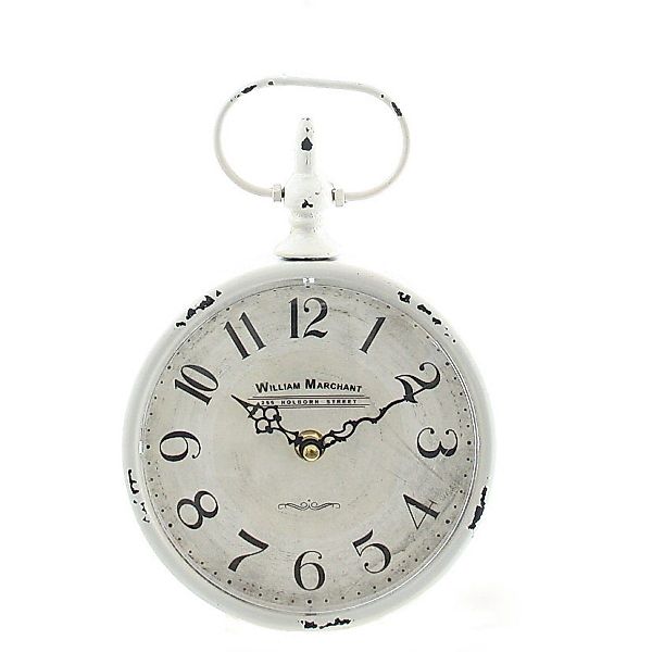 Linoows Uhr Wanduhr, Landhaus Küchenuhr, Weiß günstig online kaufen