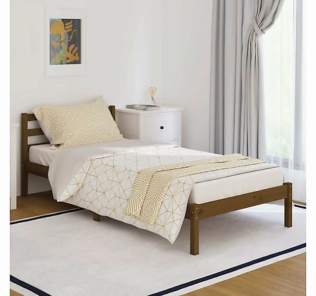 furnicato Bett Massivholzbett Kiefer 90x200 cm Honigbraun günstig online kaufen