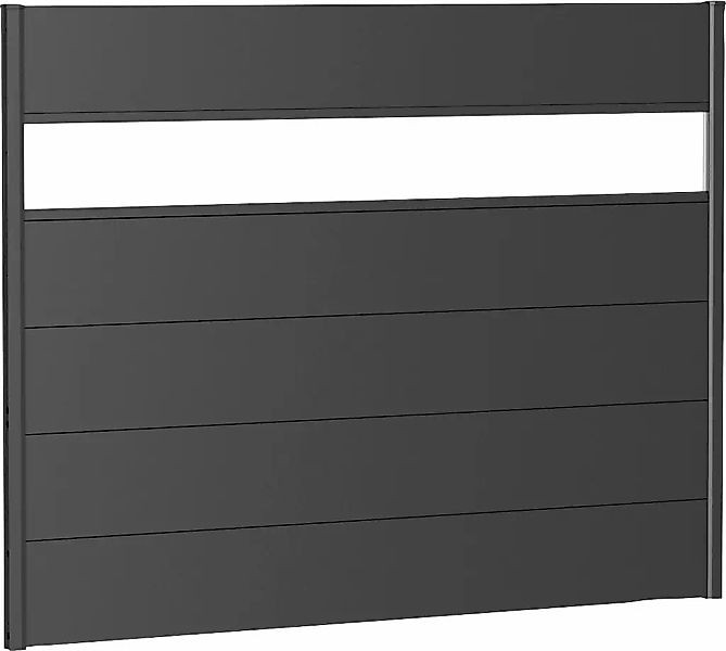 Biohort Sichtschutzelement 5 Metall-Paneele, 1 Acrylglas-Paneel und 2 Schie günstig online kaufen