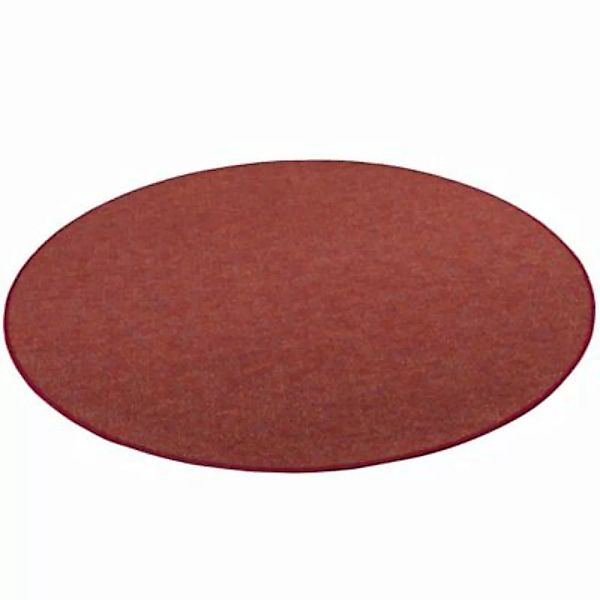 Snapstyle Schlingen Teppich Alma Meliert Rund Teppichläufer rot Gr. 160 x 1 günstig online kaufen
