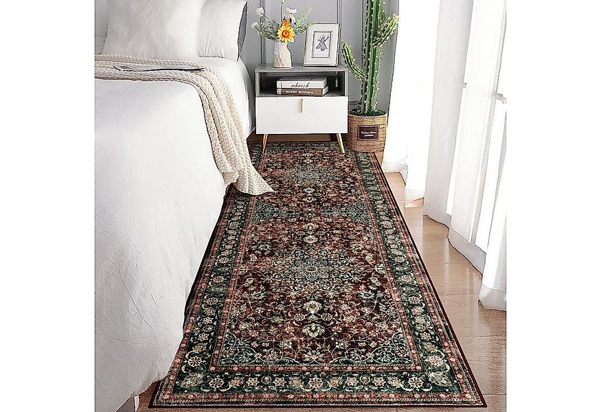 GarveeMore Teppich Teppich Wohnzimmer Waschbarer Vintage Teppich Schlafzimm günstig online kaufen