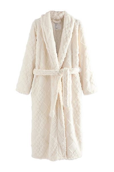 Next Damenbademantel Gemütlicher Morgenmantel aus Fleece, günstig online kaufen