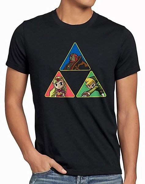 style3 T-Shirt Triforce Link Gamer Hyrule boy zelda game wild breath legend günstig online kaufen