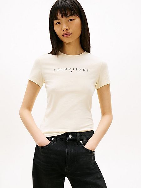 Tommy Jeans Kurzarmshirt TJW SLIM LINEAR TEE EXT mit Logo-Schriftzug günstig online kaufen