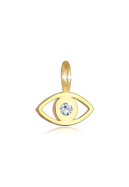 Elli Kettenanhänger Evil Eye Symbol Kristalle günstig online kaufen