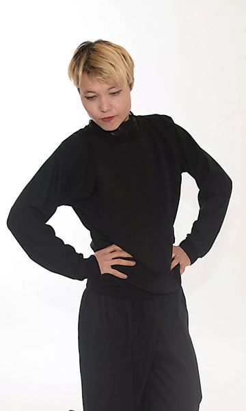 Sweater Min Aus Bio-baumwolle - Schwarz - Unisex günstig online kaufen