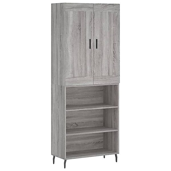 vidaXL Highboard Highboard Grau Sonoma 69,5x34x180 günstig online kaufen