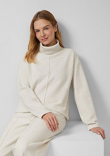 s.Oliver Sweatshirt Sweatshirt Weiches Sweatshirt mit hohem Rollkragen günstig online kaufen