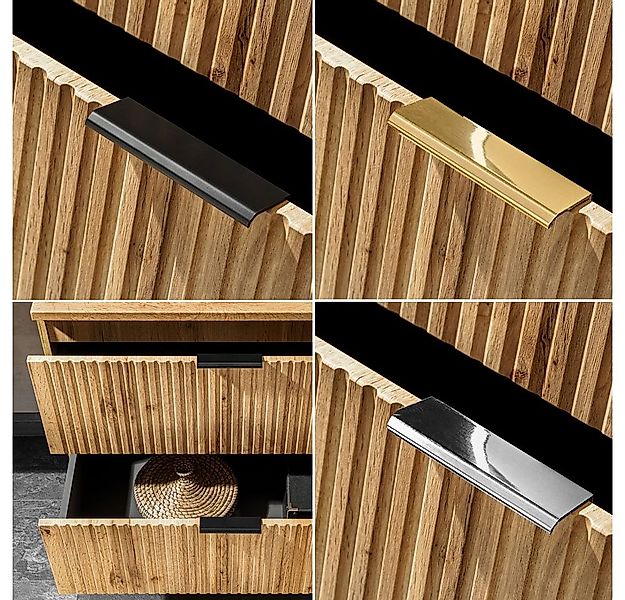 Lomadox Waschtisch ADELAIDE-56, 120cm mit Waschbecken in Wotaneiche Rilleno günstig online kaufen