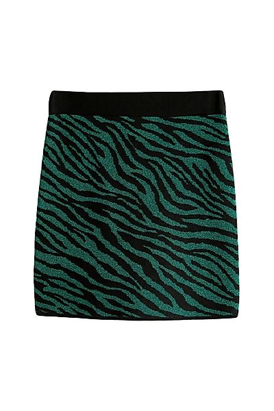 Next Minirock Funkelnder Strick-Minirock Zebramuster Kombiteil günstig online kaufen