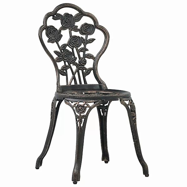 Bistro-stühle 2 Stk. Bronze Aluminiumguss günstig online kaufen