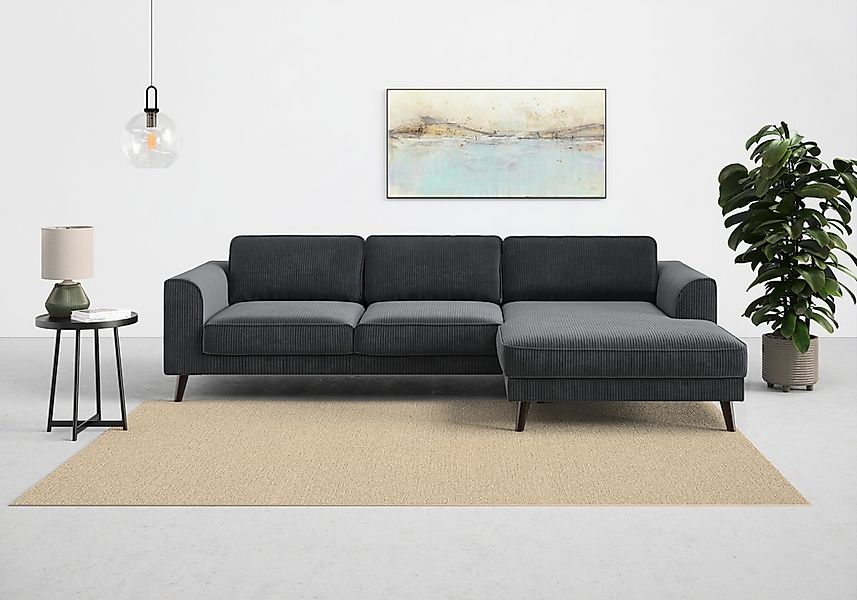 TRENDMANUFAKTUR Ecksofa "Lumber Jack, elegantes Designsofa, zeitlos modern, günstig online kaufen