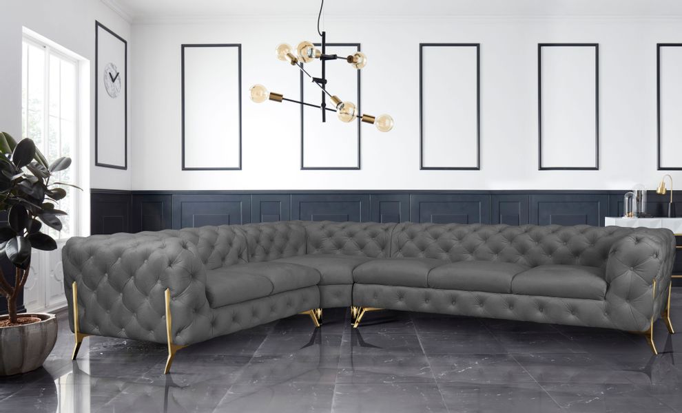 Leonique Chesterfield-Sofa "Amaury L-Form" großes Ecksofa, Chesterfield-Opt günstig online kaufen