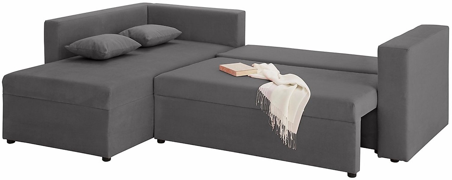 Home affaire Ecksofa »Pur L-Form« wahlweise mit Bettfunktion günstig online kaufen