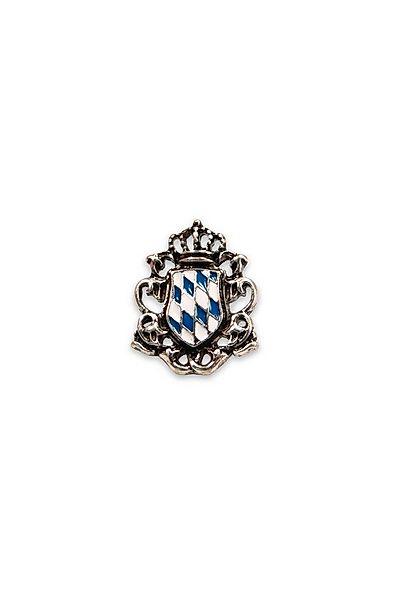 Alpenflüstern Trachtenweste Ansteck-Pin - WAPPEN BLAU-WEISS - silber antik günstig online kaufen