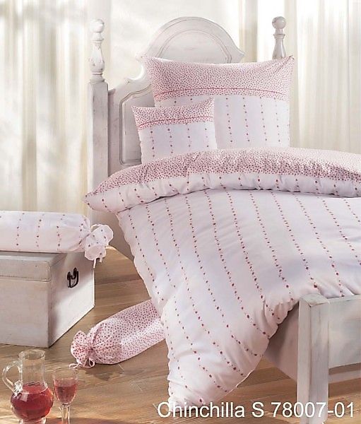 Janine Janine Edelflanell Bettwäsche Chinchilla S 78007 rosé Größe:  155x20 günstig online kaufen