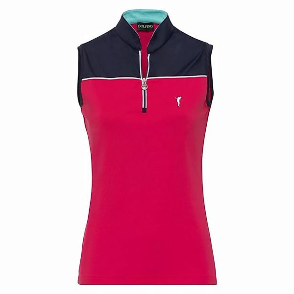 GOLFINO Poloshirt Golfino Vibrant Shot Sleeveless Layer Insignia Red günstig online kaufen