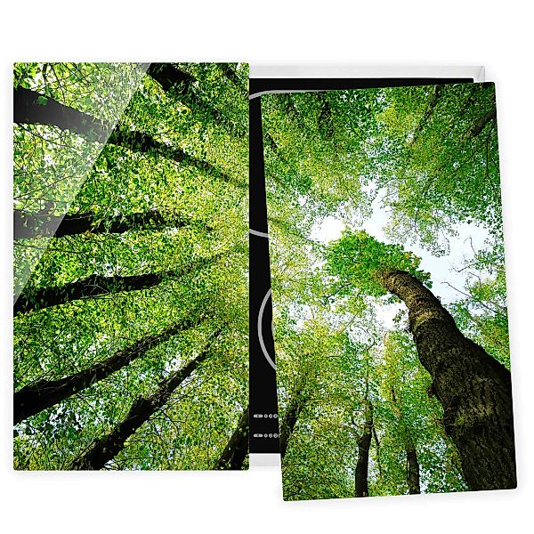 2-teilige Herdabdeckplatte Glas Natur & Landschaft Bäume des Lebens günstig online kaufen