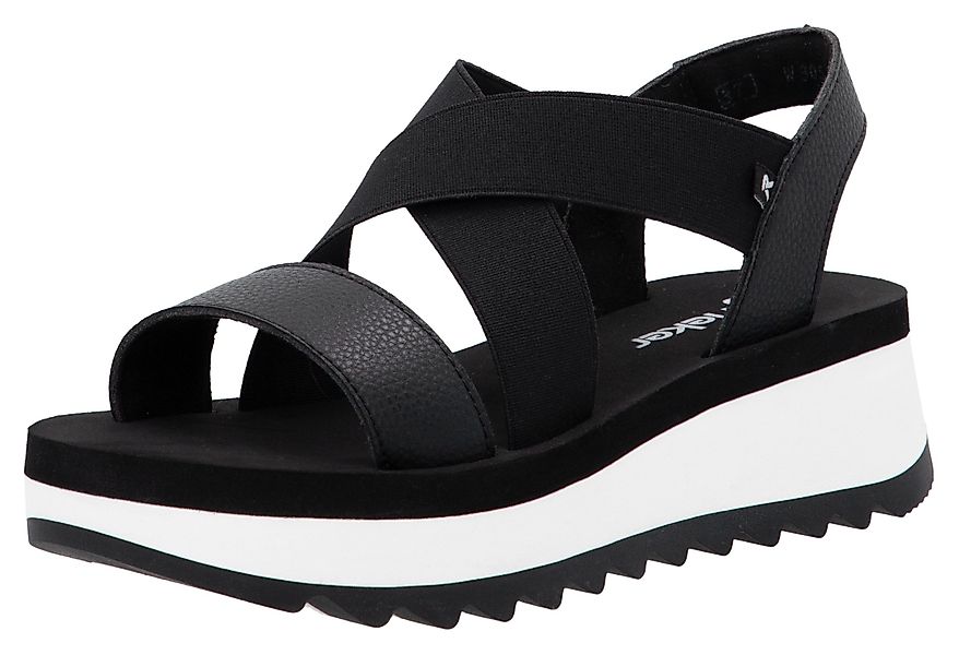 RIEKER Sport Plateausandale Riemchensandalette, Sommerschuh, Schlupfschuh günstig online kaufen
