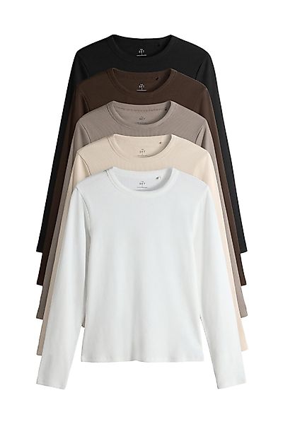 The Set Langarmshirt The Set Gerippte günstig online kaufen