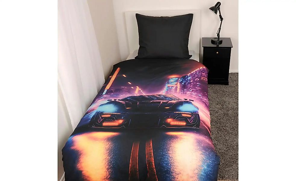 Herding Young Collection Bettwäsche "YC Neoncar" 2 Stk. tlg. mit coolem Mot günstig online kaufen