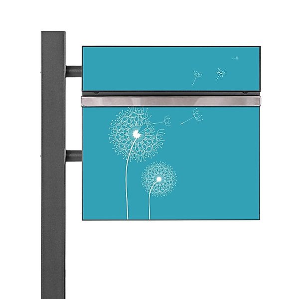 Banjado Standbriefkasten Anthrazit 45x120x16.5cm Groß Inkl. Montagematerial günstig online kaufen