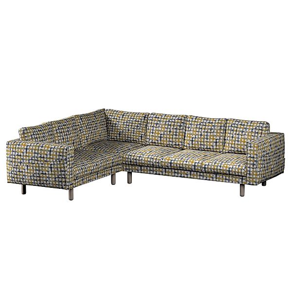 Bezug für Norsborg 5-Sitzer Ecksofa, blau-gelb, Norsborg 5-Sitzer Ecksofabe günstig online kaufen