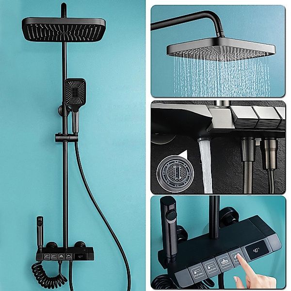 XERSEK Duschsystem 30cm Regendusche Duscharmatur Duschbrause günstig online kaufen