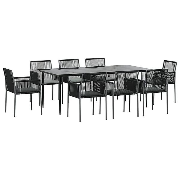 vidaXL Garten-Essgruppe 9-tlg. Garten-Essgruppe mit Kissen günstig online kaufen