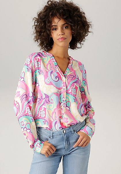 Aniston CASUAL Schlupfbluse mit graphischem Druck günstig online kaufen