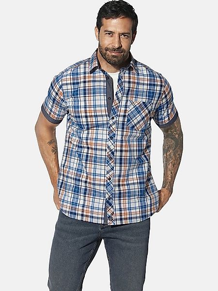 Jan Vanderstorm Kurzarmhemd WIKTHOR im Karo-Design günstig online kaufen