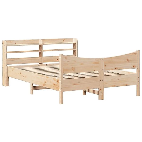 vidaXL Massivholzbett mit Kopfteil 120x200 cm Kiefer 3307047 günstig online kaufen