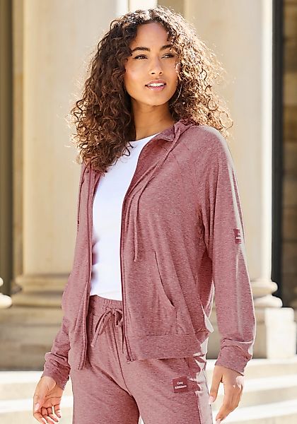 Vivance active Funktions-Kapuzensweatjacke mit Teilungsnähten und geteilte günstig online kaufen