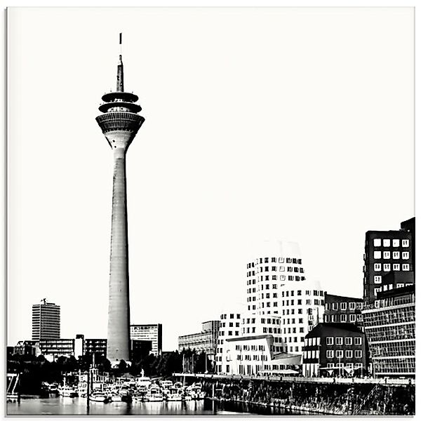 Artland Glasbild "Düsseldorf Collage Skyline 15", Deutschland, (1 St.), in günstig online kaufen