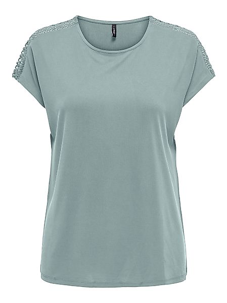 ONLY Kurzarmshirt ONLFREE LIFE CAPSLEEVE LACE günstig online kaufen