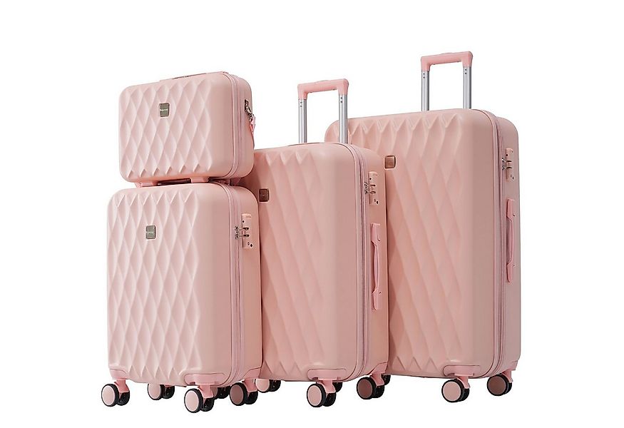 OKWISH Trolleyset Hartschalentrolley, 4 Rollen, (S-M-L-XL-Set, 4 tlg., Gepä günstig online kaufen