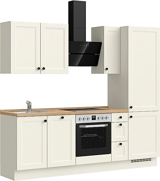 nobilia® Küchenzeile »"Cascada II"«, vormontiert, Breite 240 cm, Ausrichtun günstig online kaufen