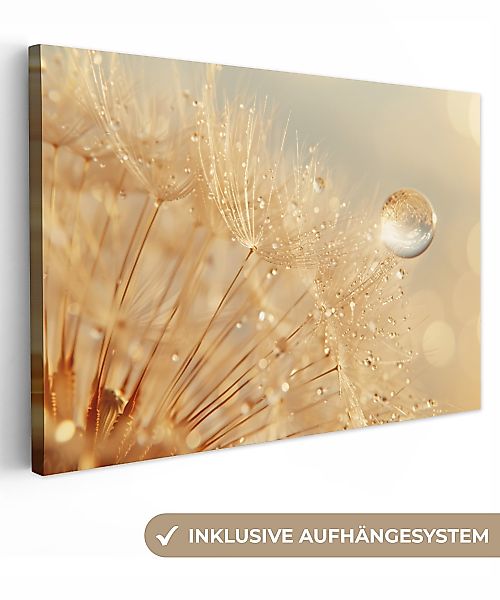 OneMillionCanvasses® Leinwandbild Löwenzahn - Wasser - günstig online kaufen