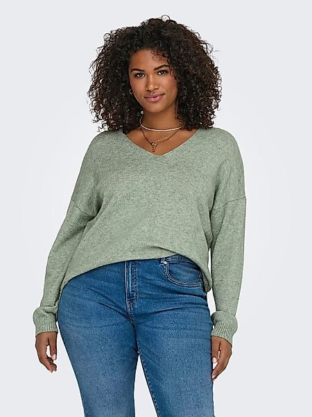 ONLY CARMAKOMA V-Ausschnitt-Pullover CARMARGARETA LS PULLOVER günstig online kaufen