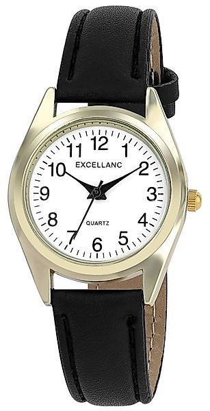 Excellanc Quarzuhr 1900289 mit Lederimitat, Mineralglas, günstig online kaufen