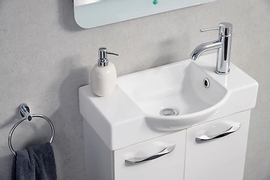 FACKELMANN Waschbecken »Gäste-WC«, Keramik, Breite 54,5 cm, für Gäste-WC günstig online kaufen